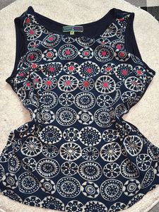 Sleeveless Mandala Print Top