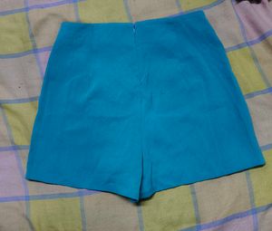 Teal Wrap Skort