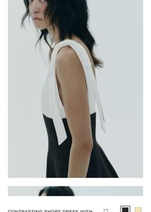 Chic Two-Tone Mini Dress