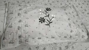 New Grey Bedsheet With Free One Pair 🧦😉