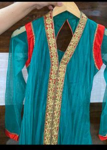 Green Heavy Anarkali Suit Women