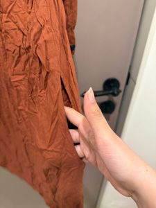 Knee-length Rust Dress