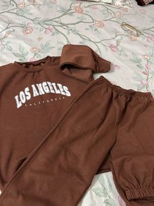 Brown LA Sweat Set