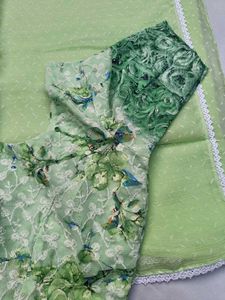C Green Saree