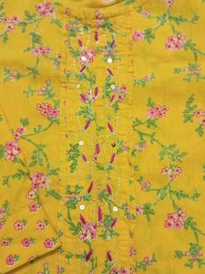Floral Print Kurta- 36 To 37 Bust