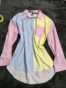 Striped Patchwork Shirt