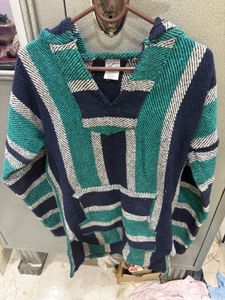 Striped Baja Hoodie Not Used At All