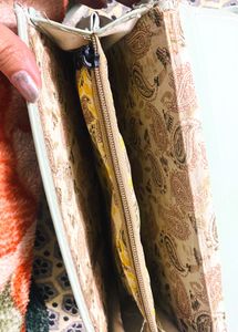Pastel Green Quilted Crossbody Bag