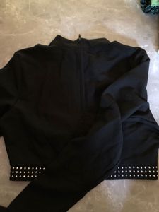 Sexy Neck Black Top