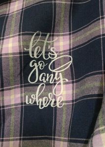 Plaid Flannel Shirt - 'Let's Go Anywhere'