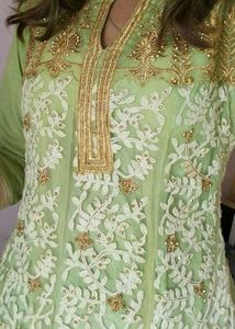 Elegant Green Embroidered Kurta Set