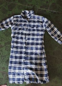 Stylish Plaid Shirt And Graphic Tee Combo