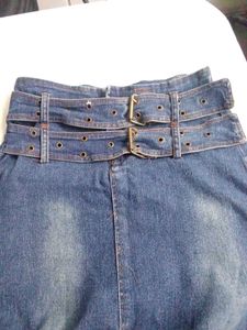 Denim Midi Skirt