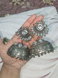 Oxidized Unique Earring