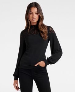 Forever New Ebony Lace Yoke Top