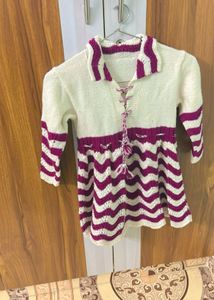 Knitted Frock For Winters