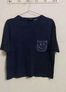 Navy Blue Pocket Tee