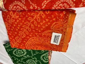 Bandhej Wedding Wear Saree