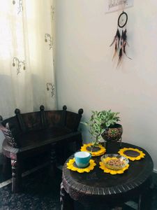 Handmade Crochet Sunflower Coasters