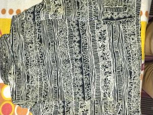 Patterned Button-Down Top