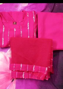 New/ Unused Straight Kurti With Dupatta Bottomwear