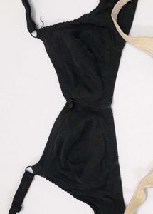 Set Of Cotton Bras Daisydee..black n Cream