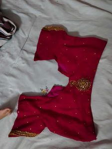 Jajet And Kundan Work Pink Colour