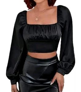 Black Crop Tops**