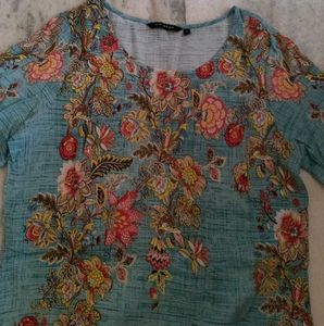 Floral Print Long Kurta