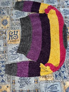Striped Colorful Knit Sweater
