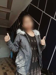 Gray Fur Hooded Jacket