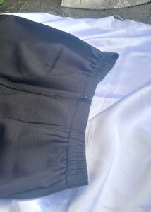 Wide Leg Black Pants - 26