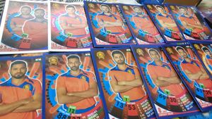 Topps Cricket Attax 2017 Gujarat Lions Team Set