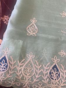 Gotta Work Saree With Stitched Blouse