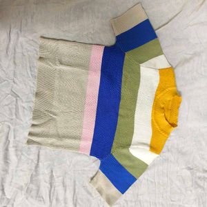 Rainbow Stretchable Crop Top