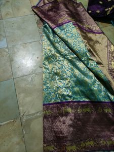 Readymade Blouse With Patuu Replica Saree