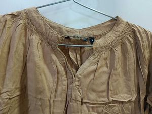 Tan Casual Top