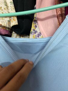 Light Blue Midi Dress