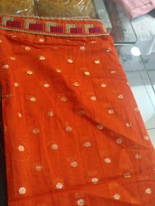 Black &amp; Orange Unstitched Suit