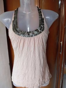 Embellished Halter Top