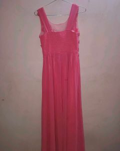 Pink Straight Night Gown