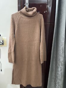 Cozy Knit Turtleneck Winter Dress