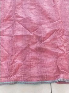 Embroidery Patch Work Kurta Pink