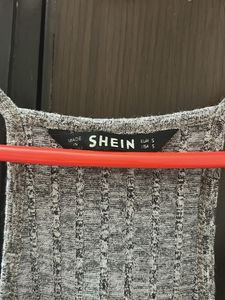 Gray Knit Tank Dress