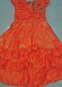 Orange Party Dress