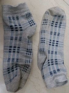 Striped socks.