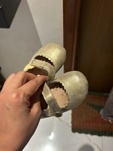 Party Wear Golden booties for baby girl