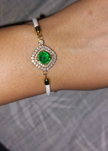 Emerald Charm Bracelet