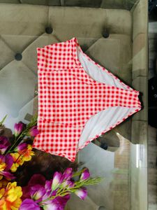 💖 Red Gingham Bikini Bottom