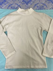 Cream Long Sleeve Top